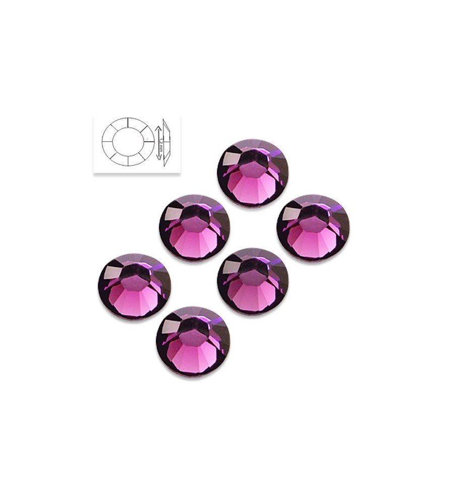 Strass Swarovski SS5 Amethyst 50 pcs manucure ongles et nail art en gel uv