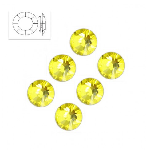 Strass SS4 Citrine 50 pcs manucure ongles et nail art en gel uv