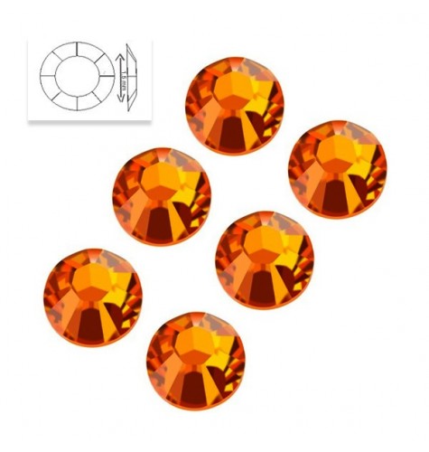 Strass SS5 Orange Sun 50 pcs manucure ongles et nail art en gel uv