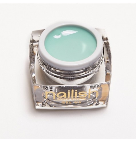 Gel UV Color Nailish Silky green 5 ml pour manucure ongles et nail art en gel uv. 