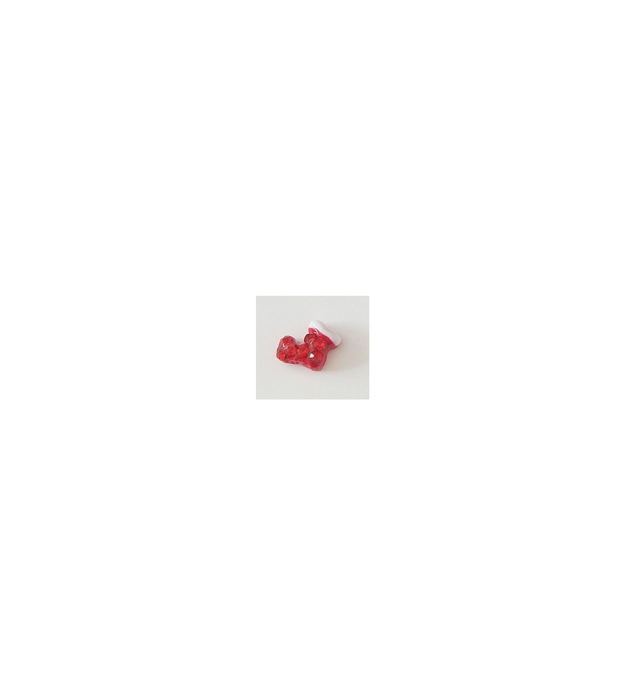 Décor 3D Botte Rouge Cristaux 1 pcs  - manucure ongles et nail art 