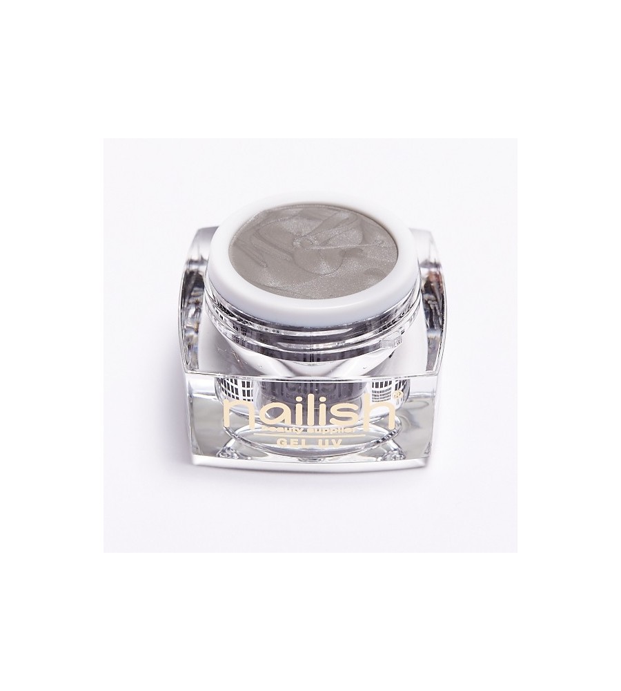 UV Gel Nailish Sparkling  Silver 5ml pour manucure ongles et nail art en gel uv. 
