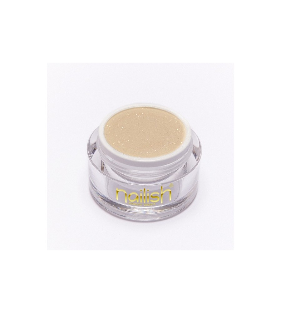 Nailish Poudre Acrylique Color Glitter Gold 3.5 gr - résine, momnomère, gel, manucure ongles et nail art pour gel uv