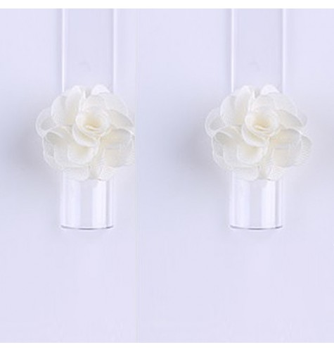 Décor 3D Fleur Aimant Tissu Beige 1 pcs