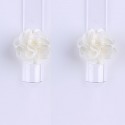 Décor 3D Fleur Aimant Tissu Beige pour manucure ongles et nail art en gel uv
