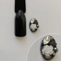 Decor 3D Fleur Multi Strass Ovale 1 pcs manucure ongles et nail art en gel uv   