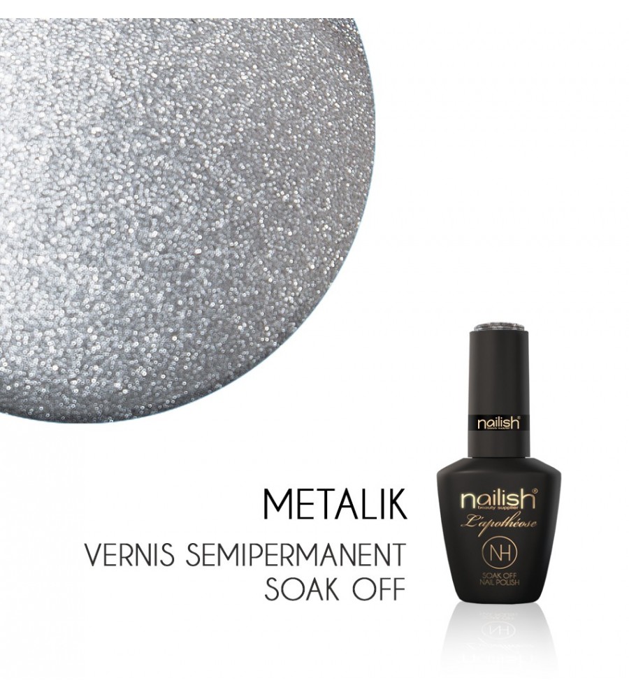 Vernis Semi Permanent UV / LED Metalik Nailish Apothéose