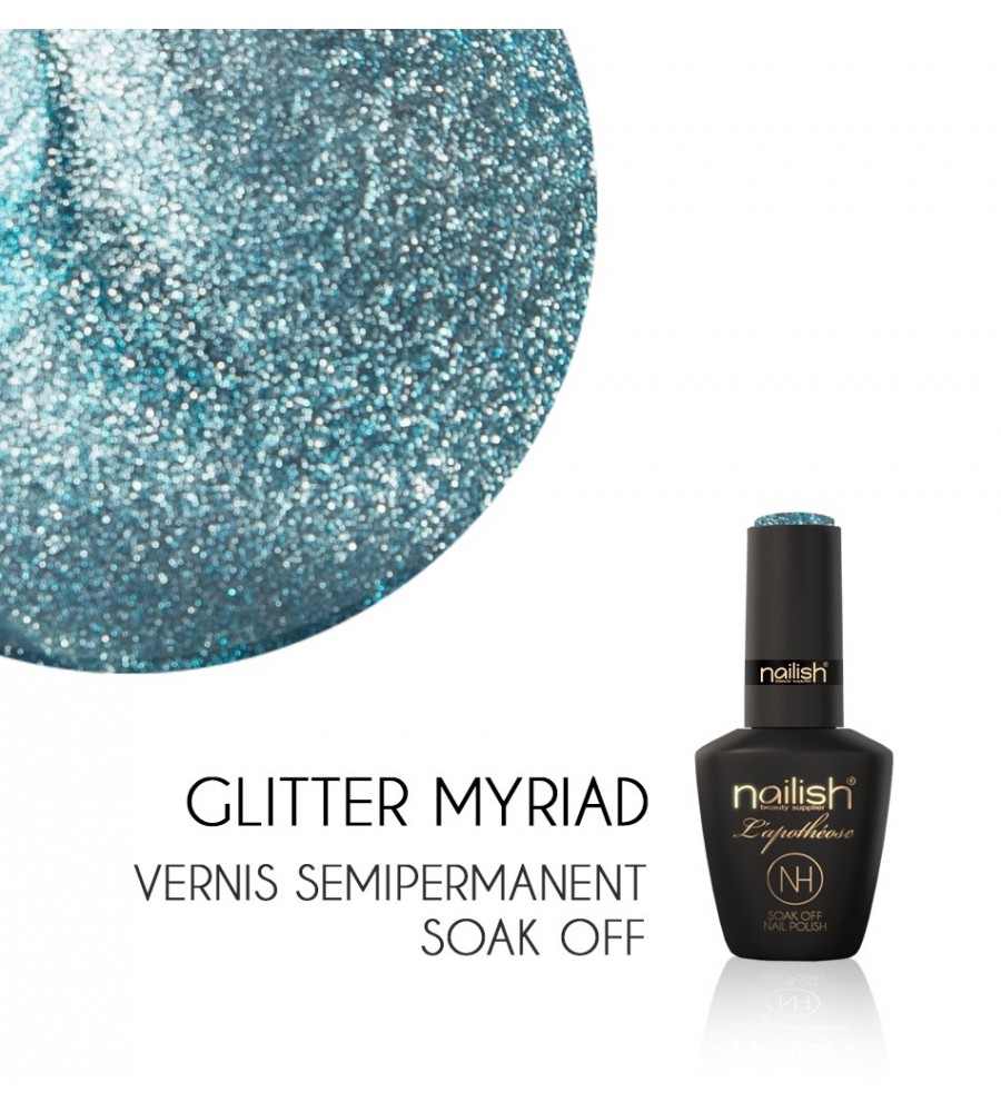 Vernis Semi Permanent UV / LED Glitter Myriad L'apothéose