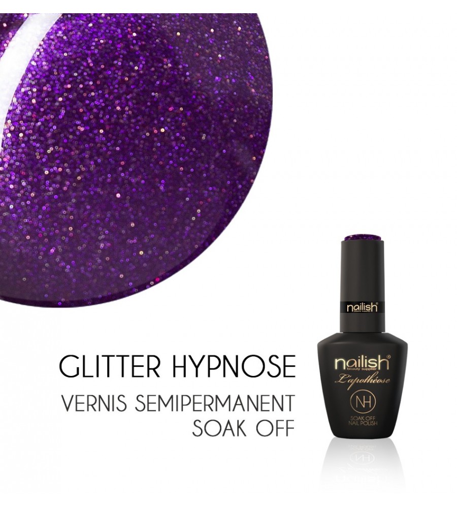 Vernis Semi Permanent UV / LED Glitter Hypnose Nailish