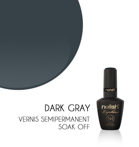 Vernis Semi Permanent UV / LED Dark Gray L'apothéose  Nailish