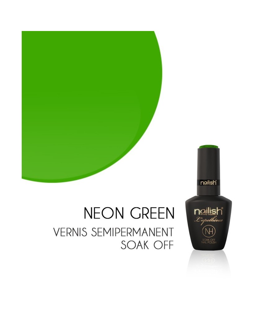 Vernis Semi Permanent UV/LED Néon Green L'apothéose Nailish