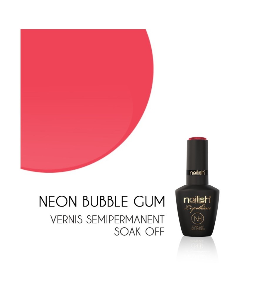 Vernis Semi Permanent UV/LED Néon Bubble Gum L'apothéose Nailish