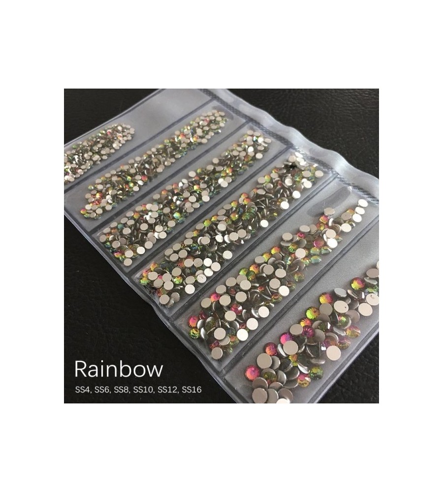 STRASS MIX DIFFERENTS TAILLES RAINBOW 1300 PCS