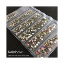 STRASS MIX DIFFERENTS TAILLES RAINBOW 1300 PCS