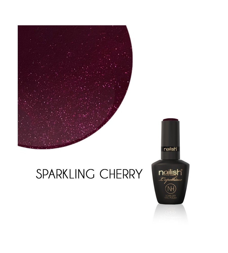 Vernis Semi Permanent UV / LED Sparkling Cherry L'Apothéose Nailish