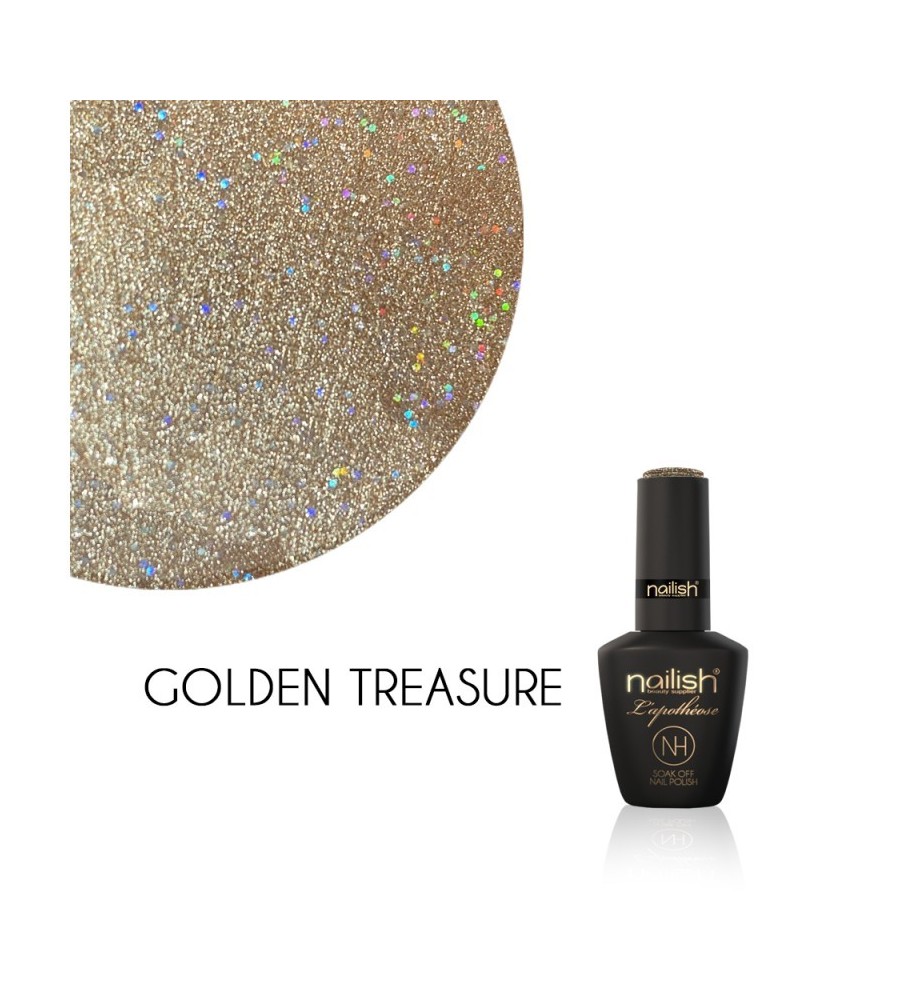 Vernis Semi Permanent UV / LED Golden Treasure L'Apothéose Nailish