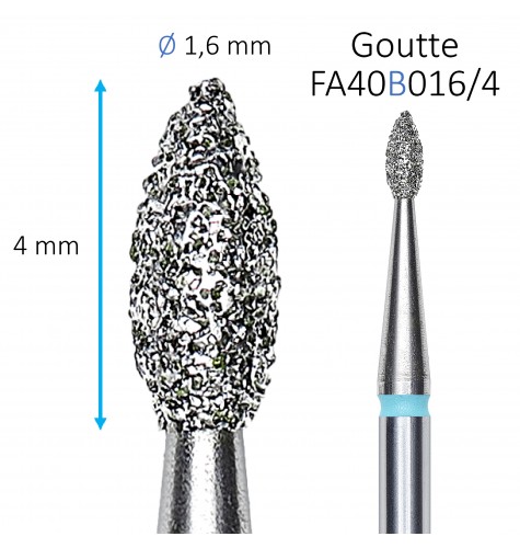 Embout Diamant Staleks Goutte Bleu FA40B016/4