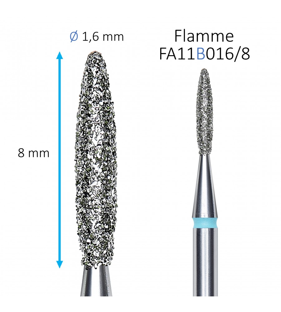 Embout Diamant Staleks Flamme Bleu FA11B016/8