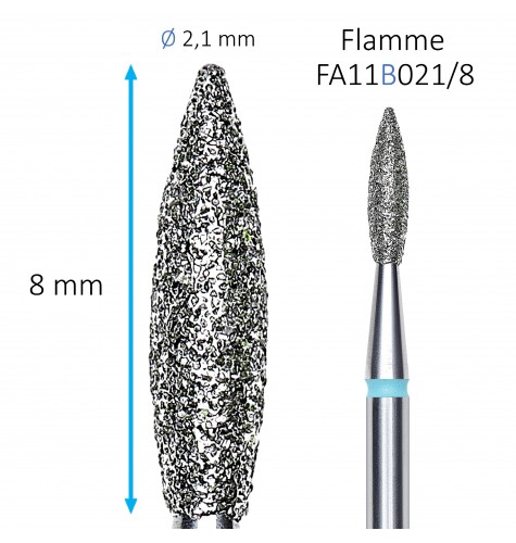Embout Diamant Staleks Flamme Bleu FA11B021/8