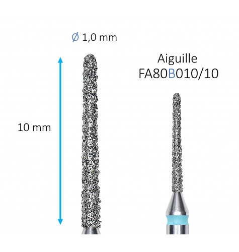 Embout Diamant Staleks Aiguille Bleu FA80B010/10