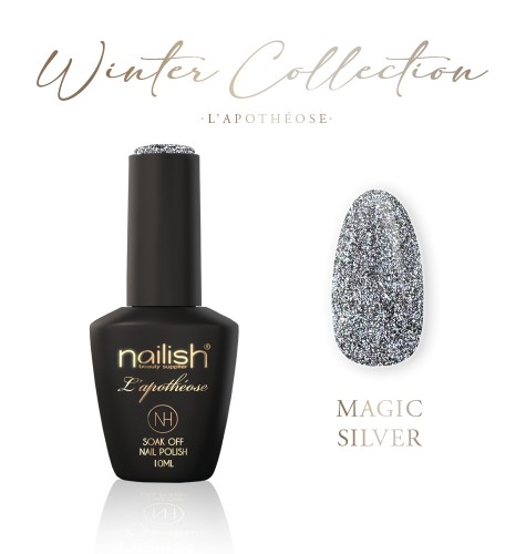 Vernis Semi Permanent Glitter Magic Silver